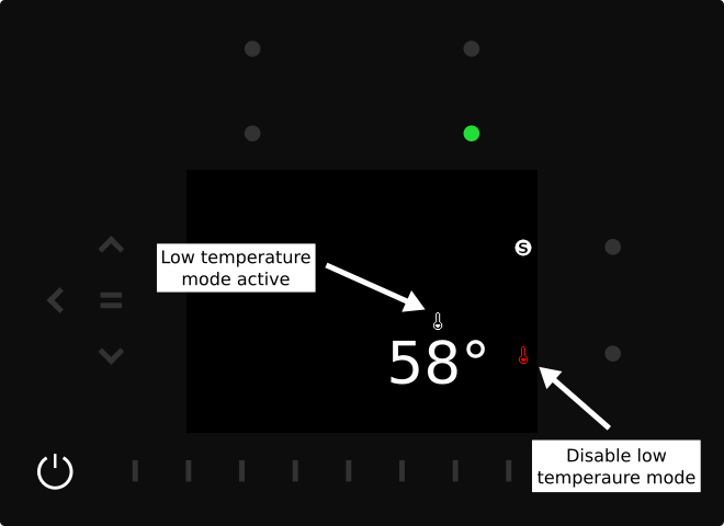 disable low temp mode