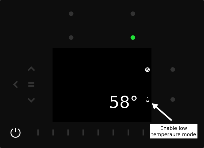 enable low temp mode