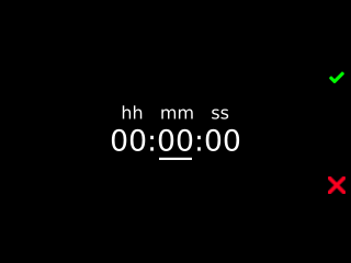 sv set time screen